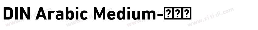 DIN Arabic Medium字体转换